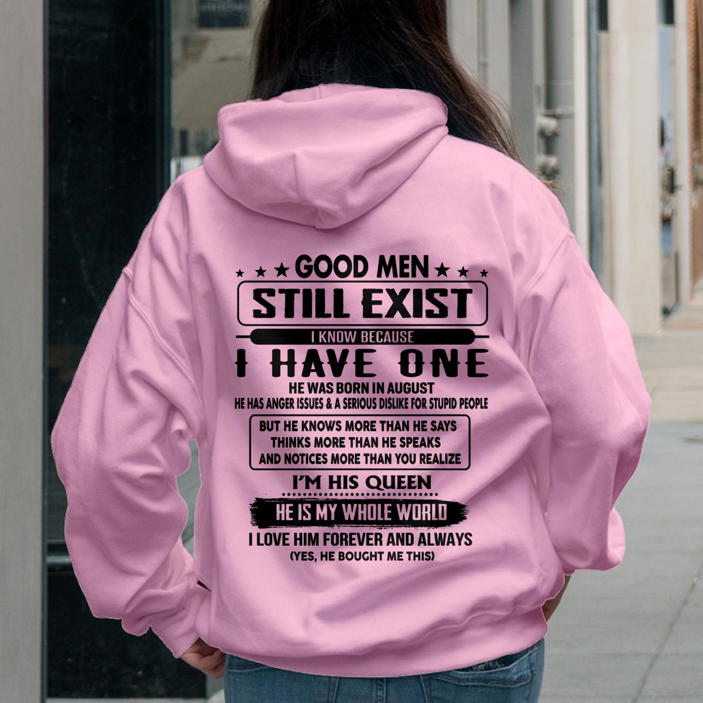 August - Good men Still Exist - gift for your girlfriend, wife from Husband - TLEE08 (SKU-GMSAU-08)