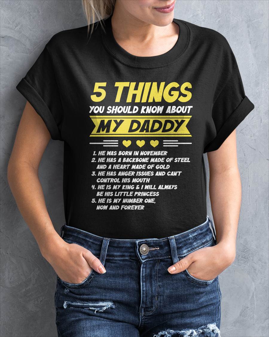 NOVEMBER - 5 THINGS YOU SHOULD KNOW ABOUT MY DADDY - FROM DAD - TLEE11 (SKU2606-53-11)