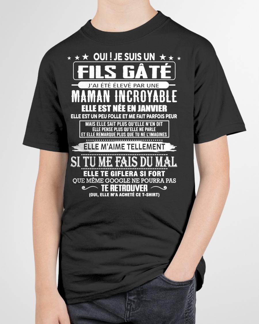 JANVIER - FILS GÂTÉ – CADEAU DE MAMAN - fr01 / TLEE01 (SKU26T-0172-01)