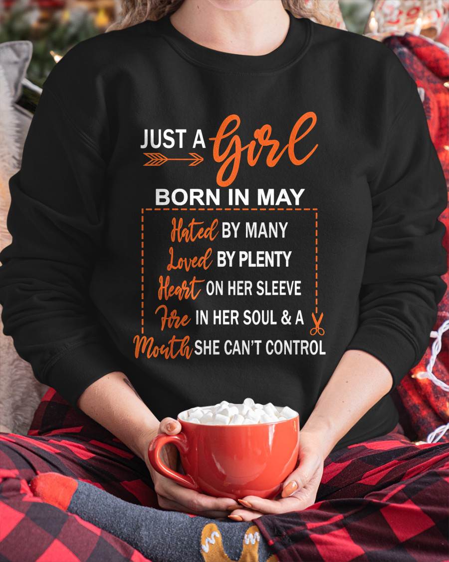 A GIRL BORN IN MAY – WITH A WARM HEART, A FIERY SOUL, AND A MOUTH THAT’S HARD TO CONTROL - FOR WOMEN - TLEE05 (SKU10-55-05)