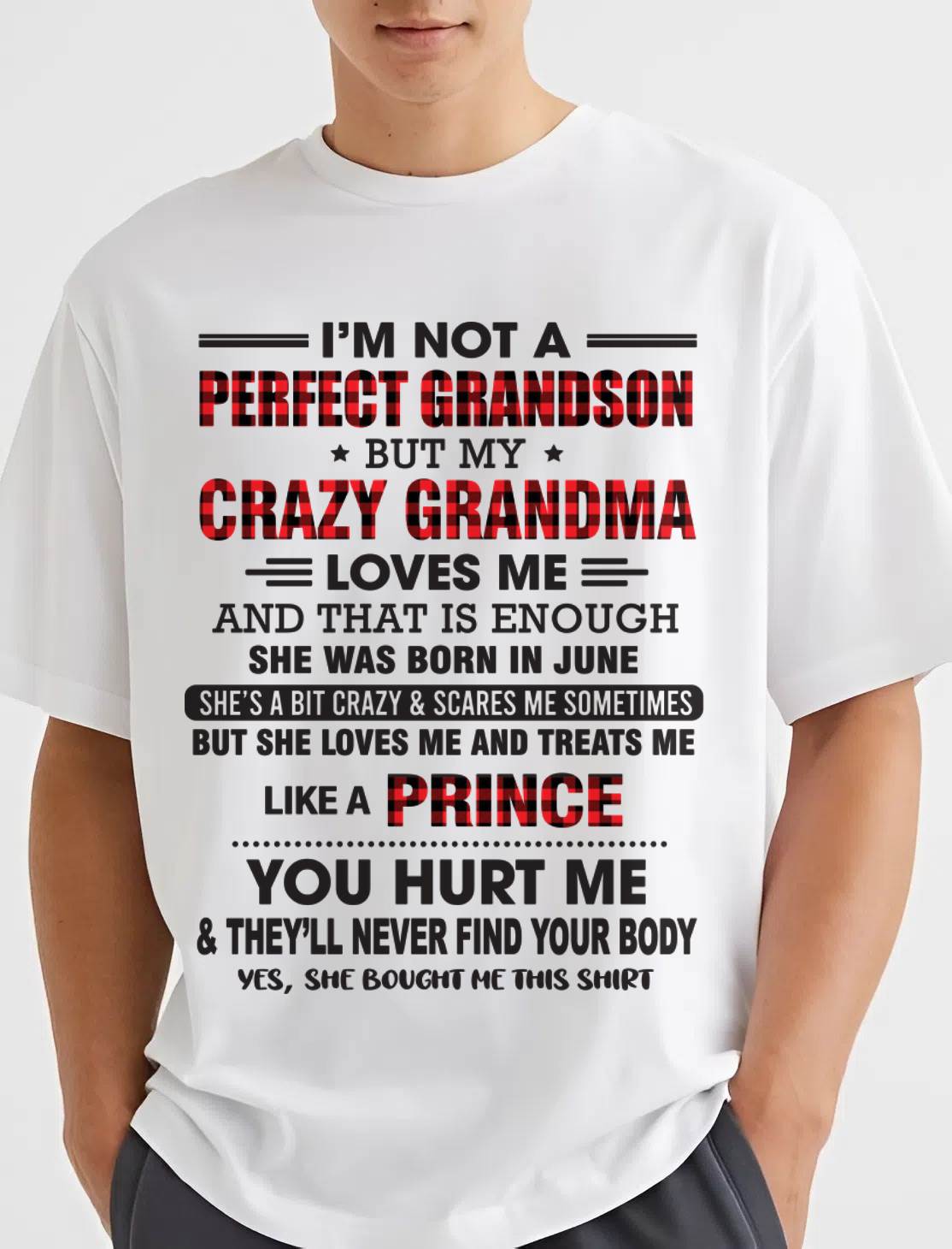 JUNE - PROUD GRANDSON OF A CRAZY GRANDMA - FROM GRANDMA - TLEE06 (SKU2603-71-06)