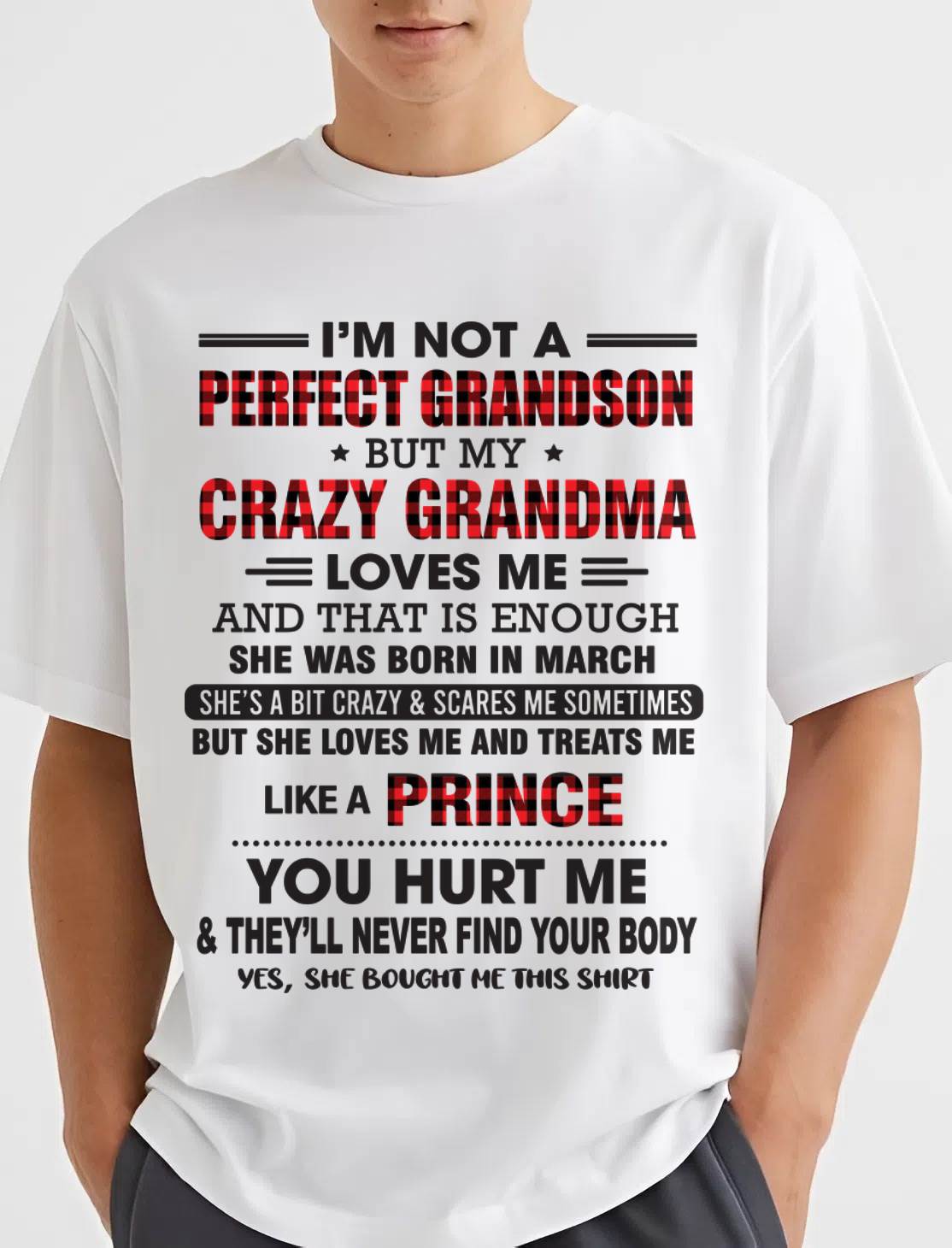 MARCH - PROUD GRANDSON OF A CRAZY GRANDMA - FROM GRANDMA - TLEE03 (SKU2603-71-03)