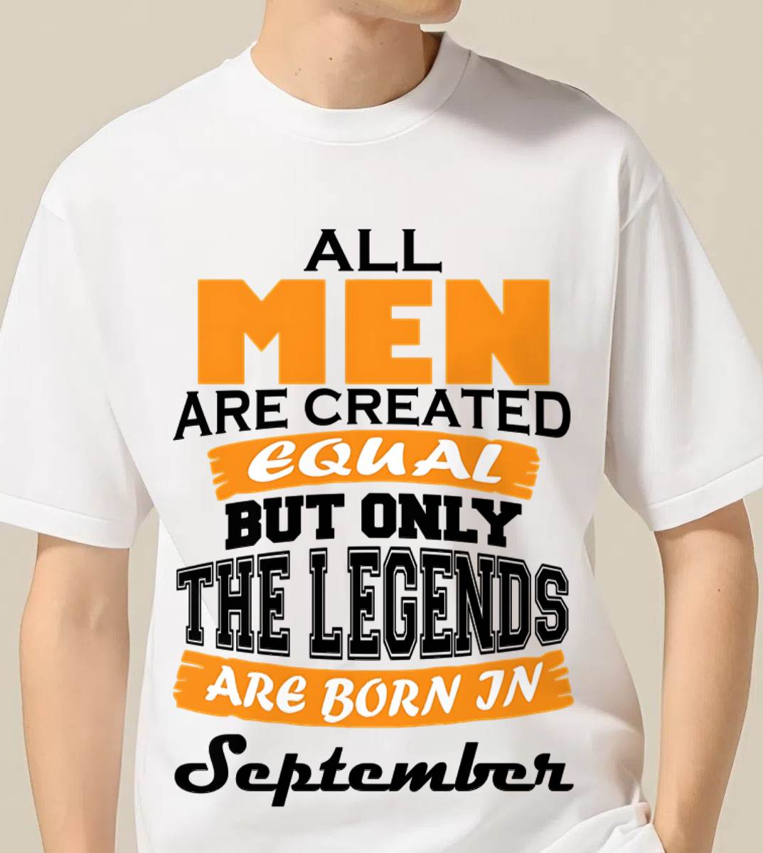 SEPTEMBER BORN – ONLY LEGENDS ARE CREATED - FOR MAN - TLEE09 (SKU2606-281-09)