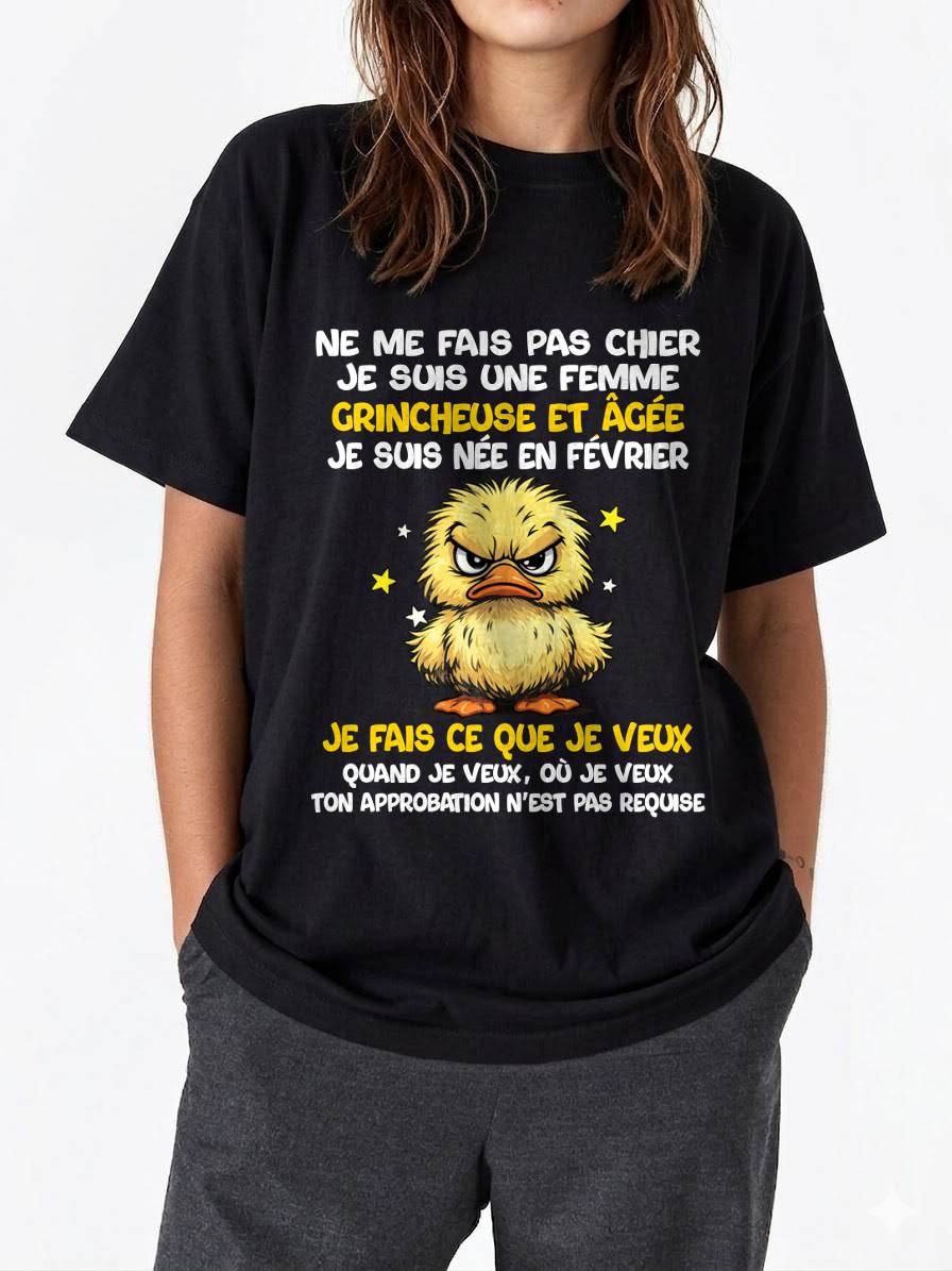 JE SUIS UNE FILLE DE FÉVRIER - POUR FEMME - TLEE02 (SKU2604-119-02)