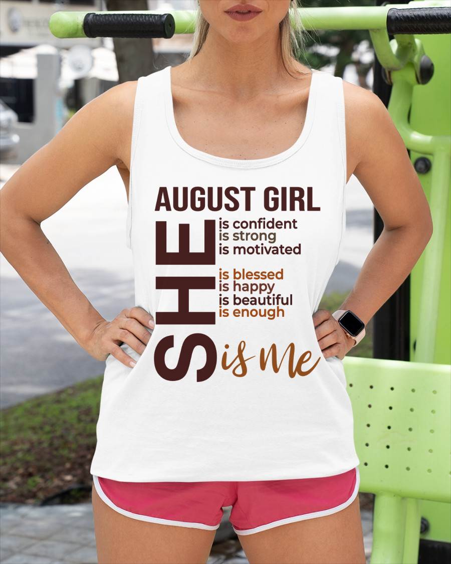 AUGUST BORN GIRL – CONFIDENT & STRONG - FOR WOMEN - TLEE08 (SKU2605-04-08)