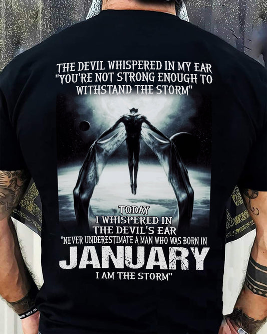 JANUARY - THE DEVIL WHISPERED IN MY EAR - T-SHIRT FOR MAN - TLEE01 (SKU08-35-01)