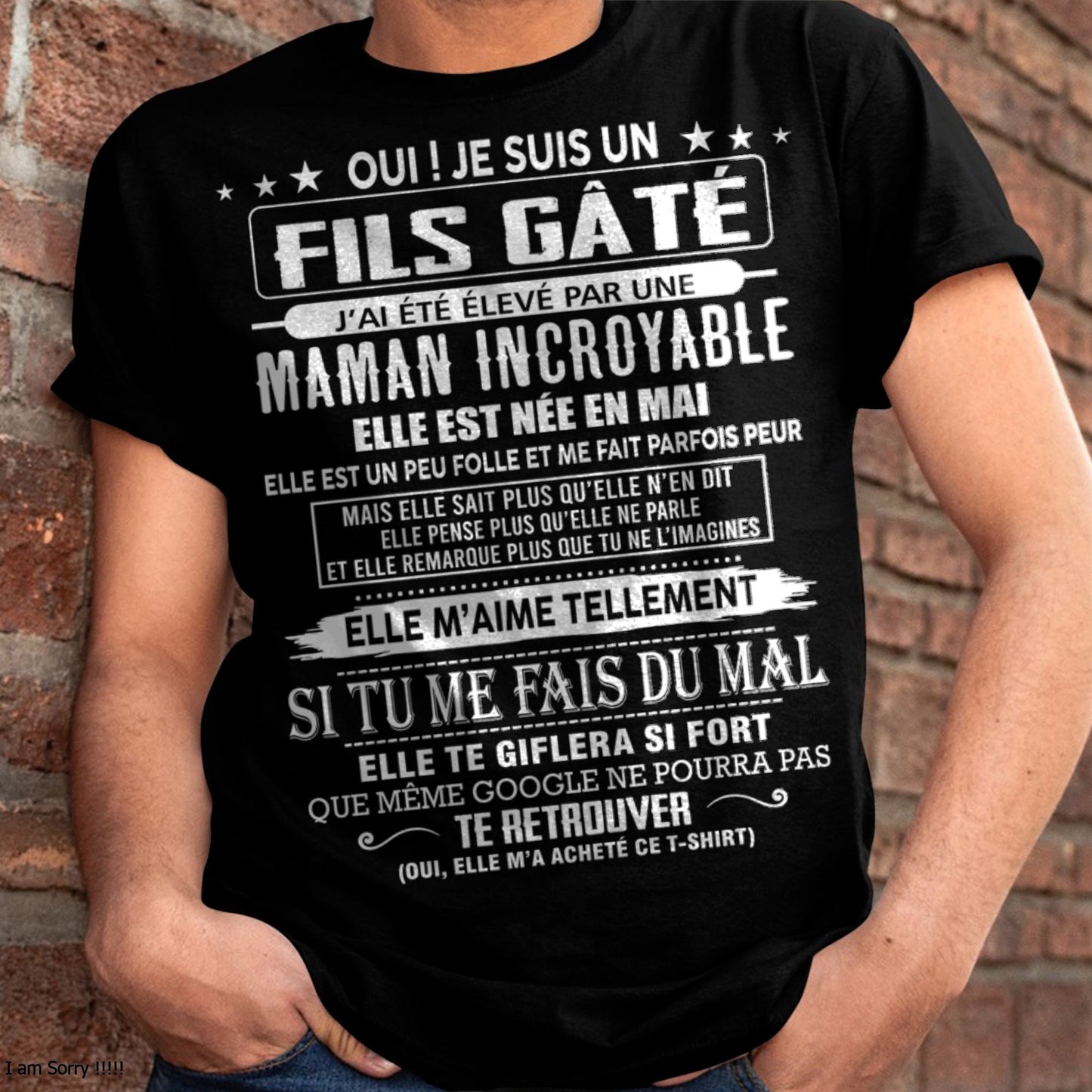 MAI - FILS GÂTÉ – CADEAU DE MAMAN - TLEE05 (SKU26T-0172-05)