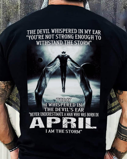 APRIL - THE DEVIL WHISPERED IN MY EAR - T-SHIRT FOR MAN - TLEE04 (SKU08-35-04)