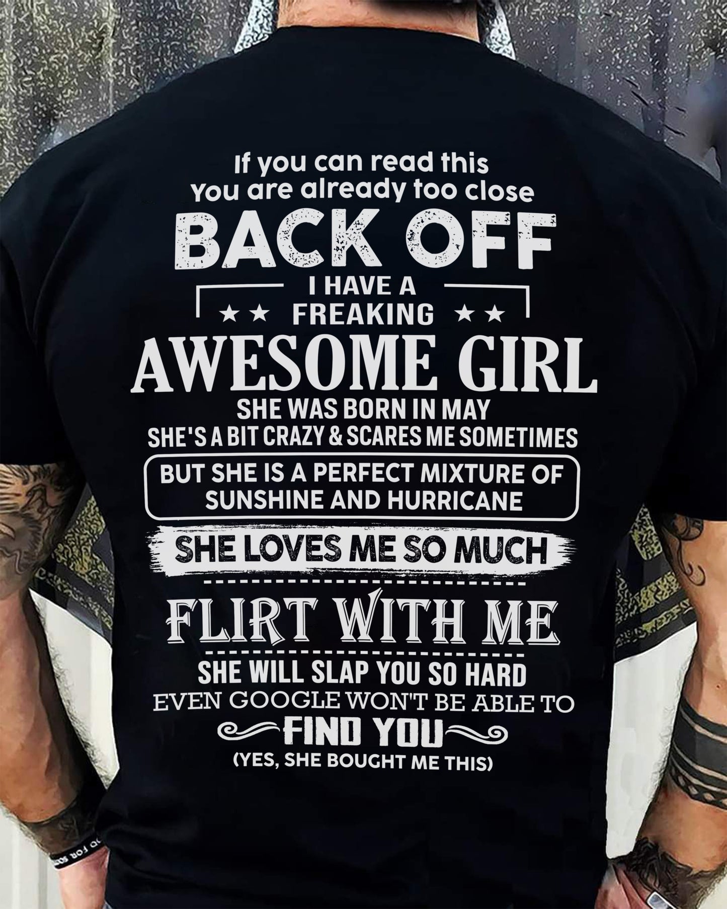 May – Awesome Girlfriend Born In May – Special gift for your Boyfriend – From Wife TLEE05 (SKU06-17-05)