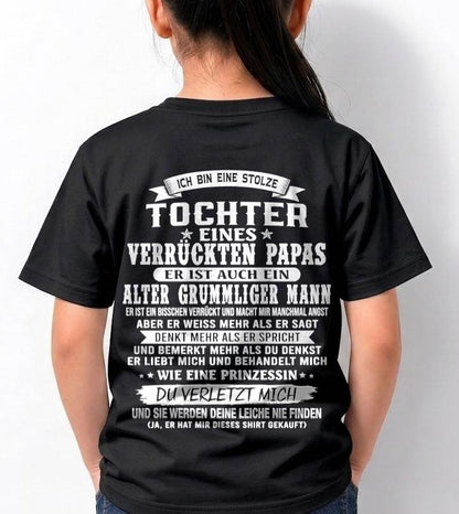 TOCHTER EINES VERRÜCKTEN PAPAS SHIRT - GESCHENK VOM PAPA  - TLEE00 (SKU2606-230-00)