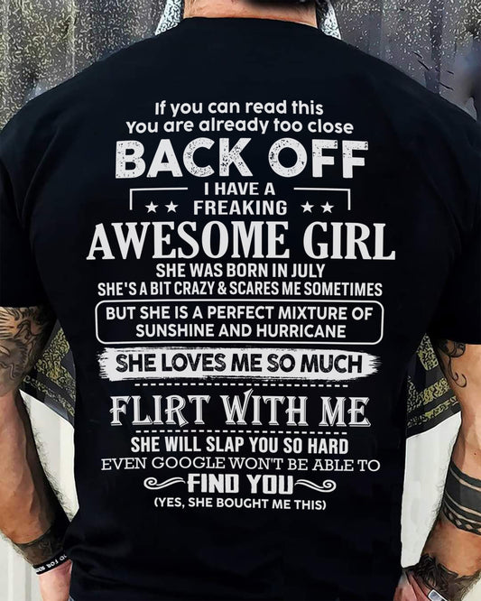 July – Awesome Girlfriend Born In July – Special gift for your Boyfriend – From Wife TLEE07 (SKU06-17-07)