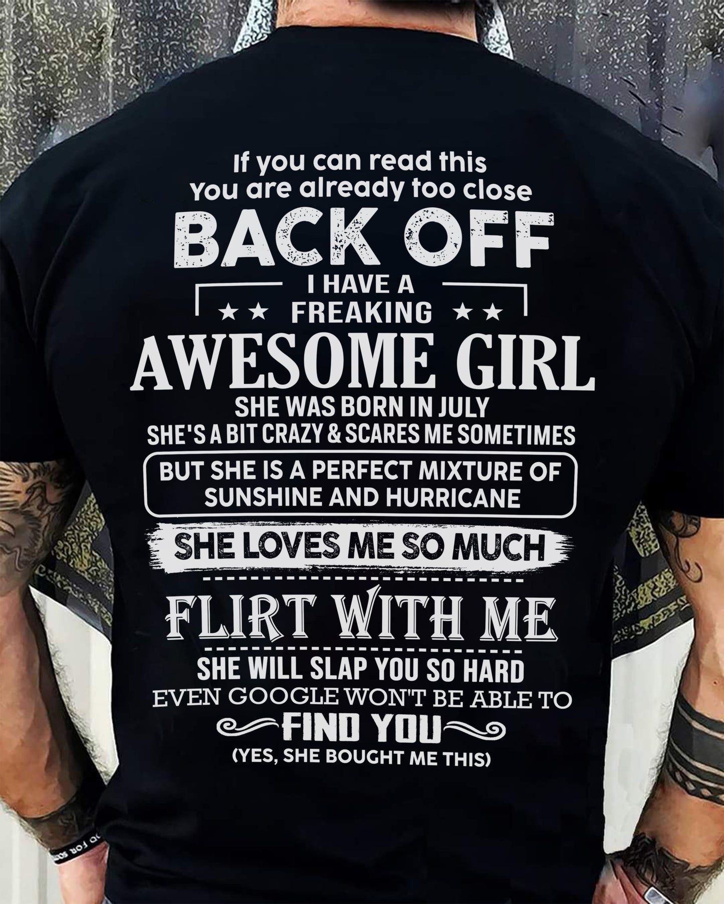 July – Awesome Girlfriend Born In July – Special gift for your Boyfriend – From Wife TLEE07 (SKU06-17-07)
