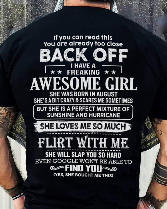 August – Awesome Girlfriend Born In August – Special gift for your Boyfriend – From Wife TLEE08 (SKU06-17-08)