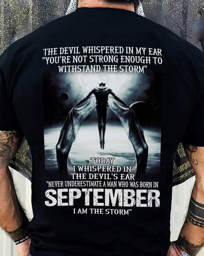 SEPTEMBER - THE DEVIL WHISPERED IN MY EAR - T-SHIRT FOR MAN - TLEE09 (SKU08-35-09)