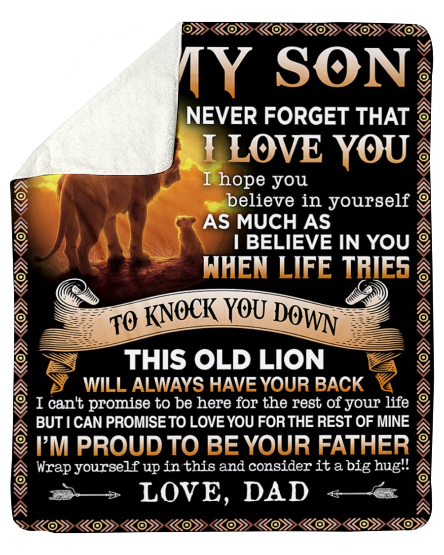 Special Gift For Your Son Blanket - From Dad
