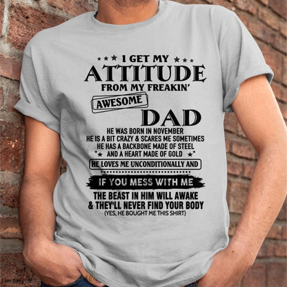 November - Gift For Son and Daughter From Dad - TLEE11 - (SKU-TDADC-11)