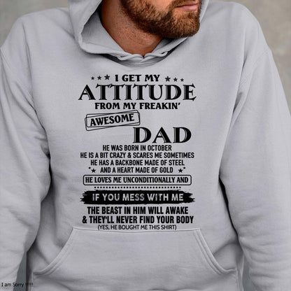 October - Gift For Son and Daughter From Dad - TLEE10 - (SKU-TDADC-10)