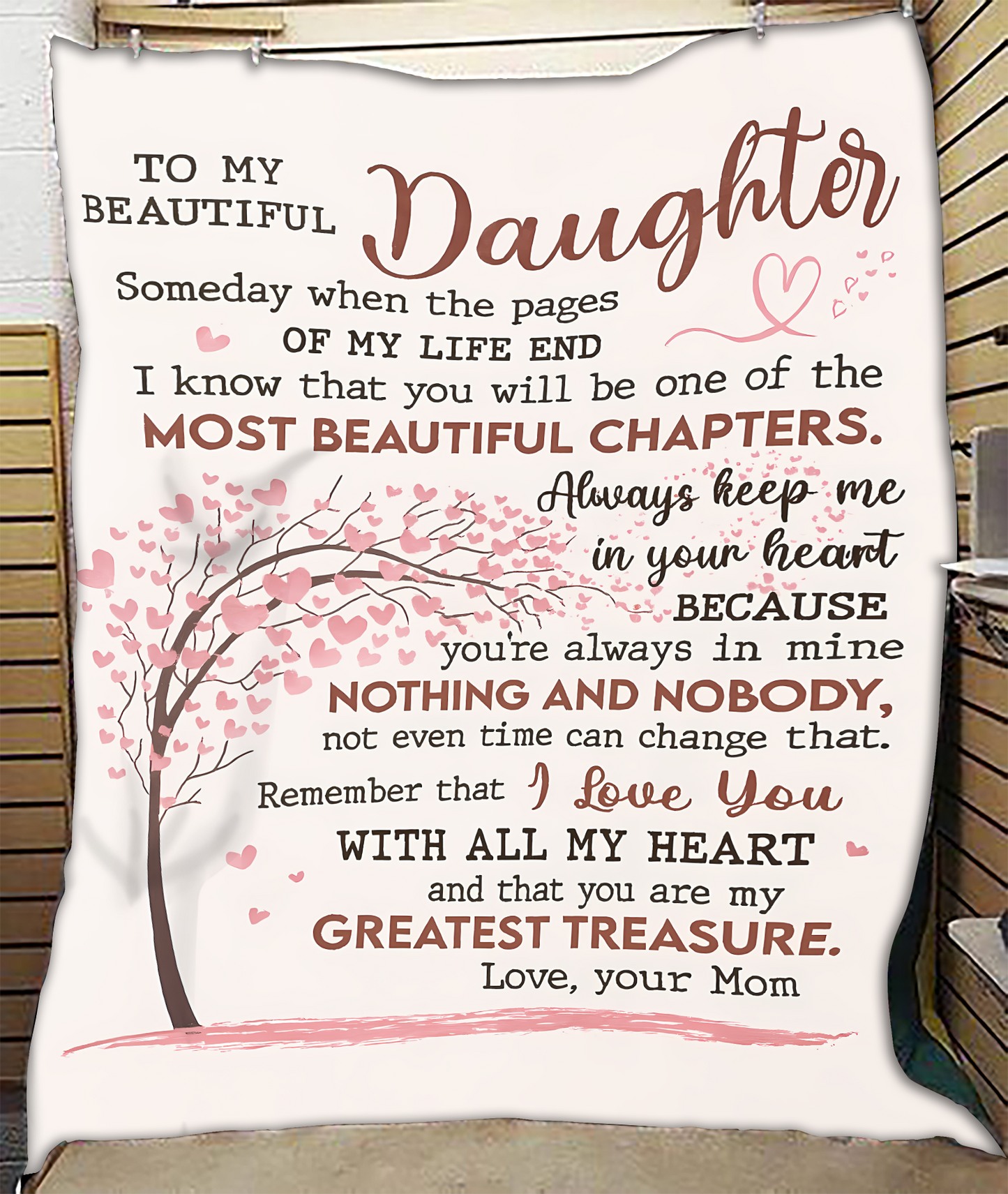 Special Gift For Your Daughter Blanket - From Mom06