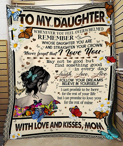 Special Gift For Your Daughter Blanket - From Mom (SKUB12-127)