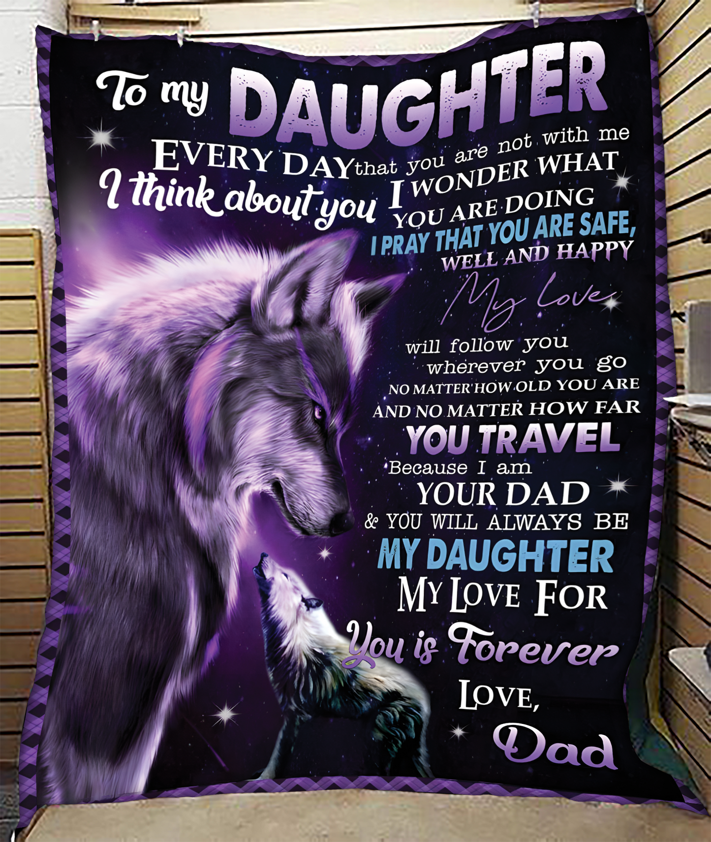 Special Gift For Your Daughter Blanket - From Dad (SKUB11-153)