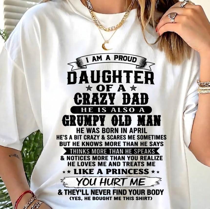 APRIL - PROUD DAUGHTER OF DAD - FROM DAD - TLEE04 (SKU2606-209-04)