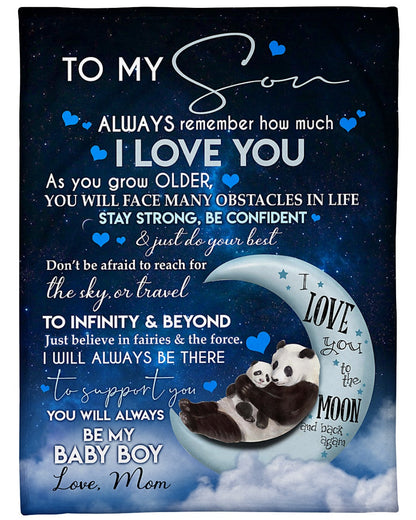 Special Gift For Your Son Blanket - From Mom (SKU26B-0171)