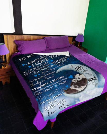 Special Gift For Your Son Blanket - From Mom (SKU26B-0171)