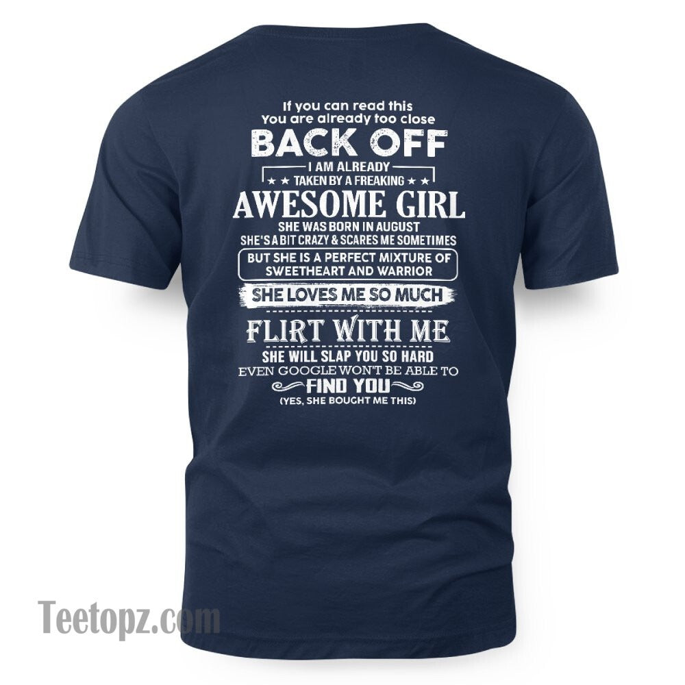 August – Awesome Girlfriend Born In August – Special gift for your Boyfriend – From Wife TLEE08 (SKU06-25-08)