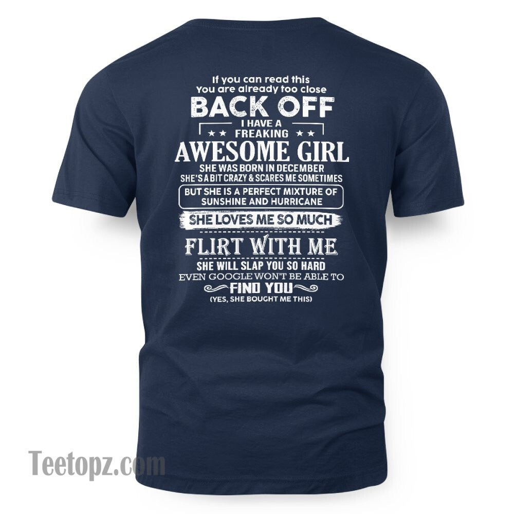 December – Awesome Girlfriend Born In December – Special gift for your Boyfriend – From Wife TLEE12 (SKU06-17-12)