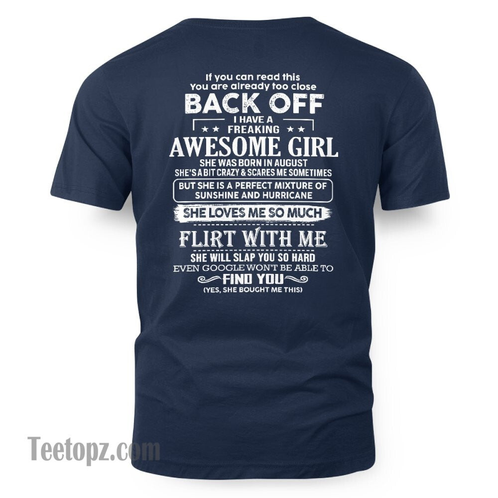 August – Awesome Girlfriend Born In August – Special gift for your Boyfriend – From Wife TLEE08 (SKU06-17-08)