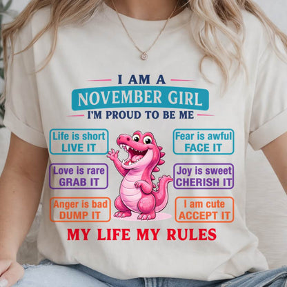 NOVEMBER GIRL – MY LIFE MY RULES - FOR WOMEN - TLEE11 (SKU2604-245-11)