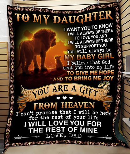 Special Gift For Your Daughter Blanket - From Dad09