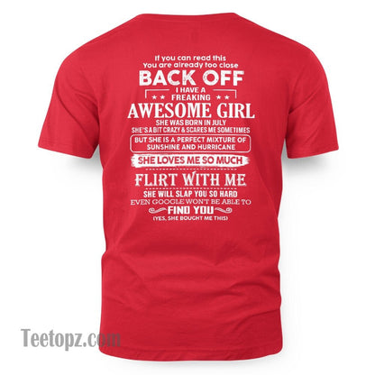 July – Awesome Girlfriend Born In July – Special gift for your Boyfriend – From Wife TLEE07 (SKU06-17-07)