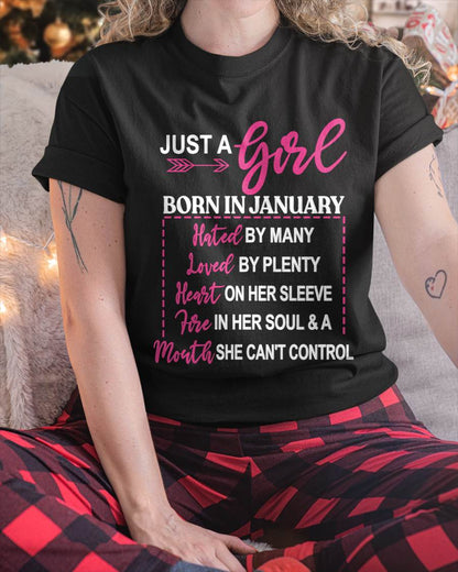 A JANUARY GIRL – HATED BY MANY, LOVED BY PLENTY - FOR WOMEN - TLEE01 (SKU2604-06-01)