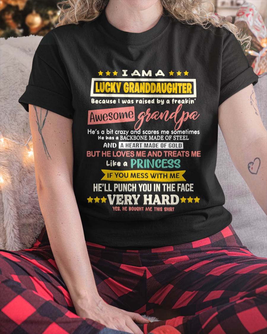 BLESSED GRANDDAUGHTER RAISED BY AN AMAZING GRANDPA - FROM GRANDPA - TLEE00 (SKU2603-273-00)