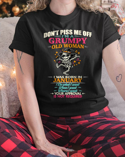 JANUARY - SASSY INDEPENDENT WOMAN FUNNY QUOTE - FOR WOMEN - TLEE01 (SKU2603-70-01)