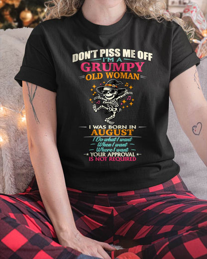 AUGUST - SASSY INDEPENDENT WOMAN FUNNY QUOTE - FOR WOMEN - TLEE08 (SKU2603-70-08)