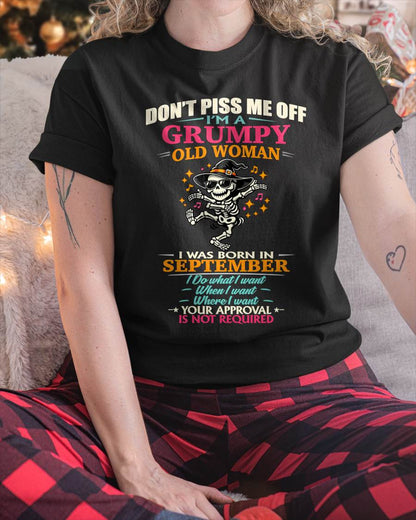 SEPTEMBER - SASSY INDEPENDENT WOMAN FUNNY QUOTE - FOR WOMEN - TLEE09 (SKU2603-70-09)