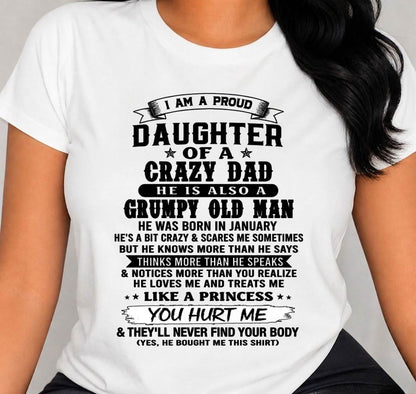JANUARY - PROUD DAUGHTER OF DAD - FROM DAD - TLEE01 (SKU2606-209-01)