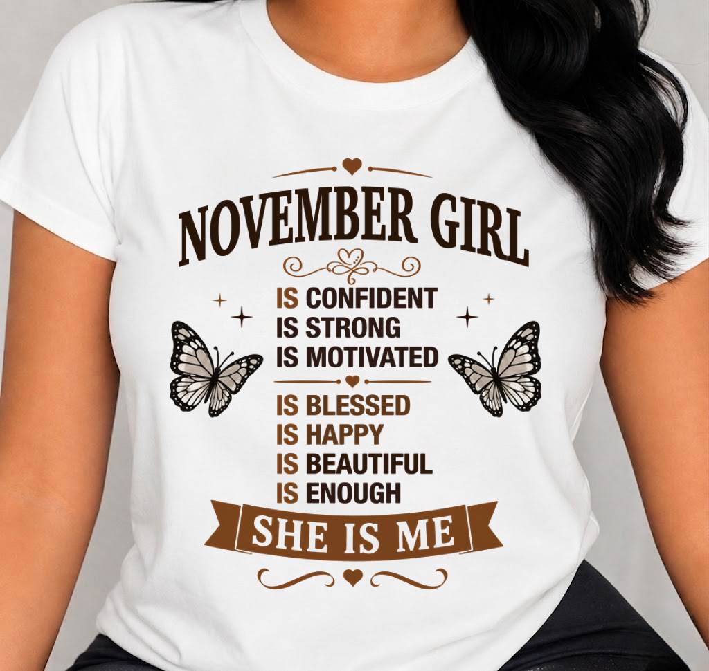NOVEMBER GIRL – FAITH, STRENGTH & BEAUTY - FOR WOMEN - TLEE11 (SKU2605-378-11)