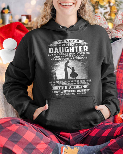 DAD BORN IN FEBRUARY AND DAUGHTER BEST FRIENDS - FROM DAD - TLEE02 (SKU2605-166-02)