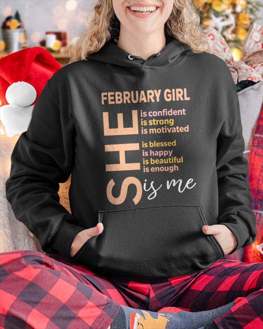 FEBRUARY GIRL - SELF LOVE TYPOGRAPHY - FOR WOMEN - TLEE02 (SKU2606-255-02)