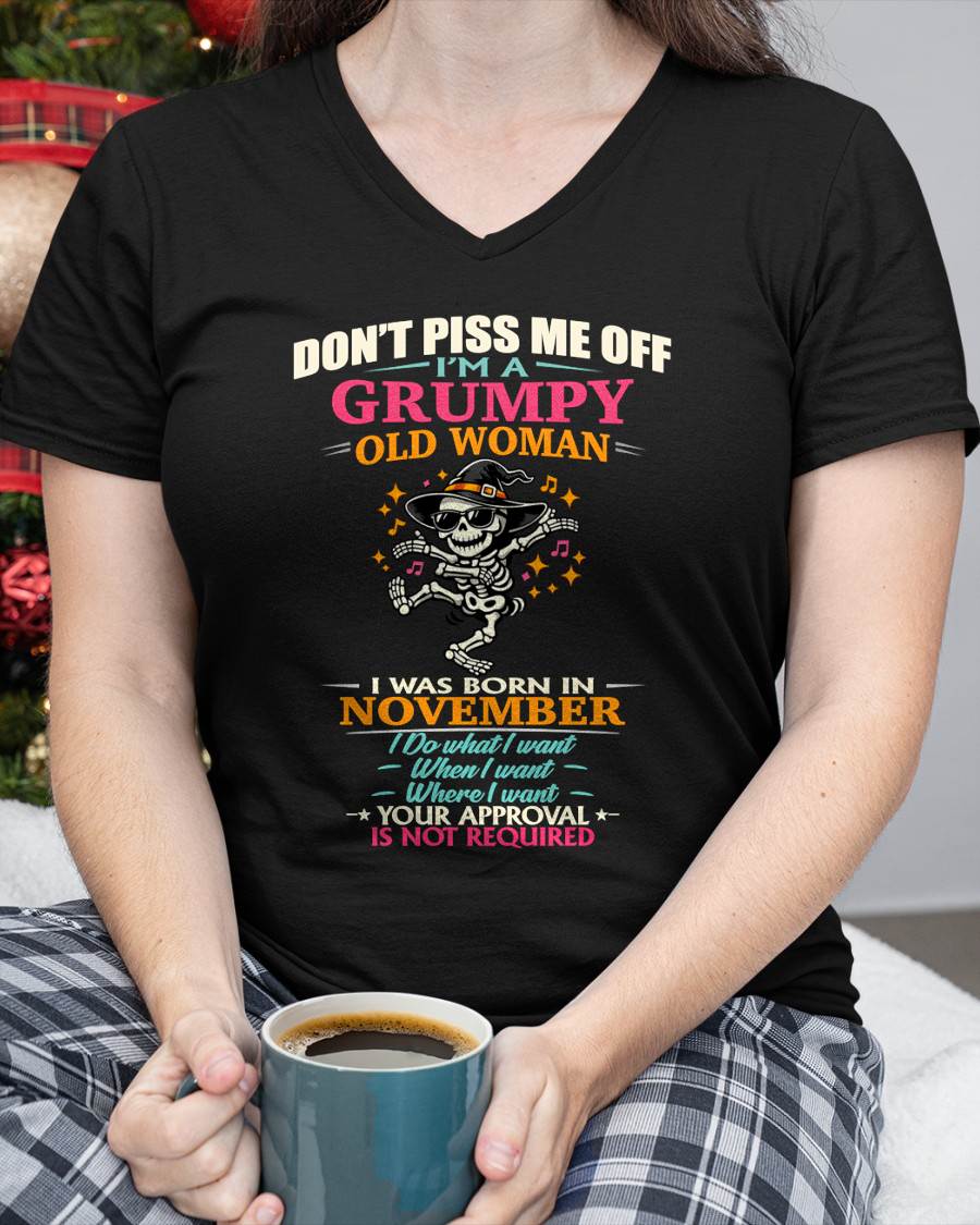 NOVEMBER - SASSY INDEPENDENT WOMAN FUNNY QUOTE - FOR WOMEN - TLEE11 (SKU2603-70-11)