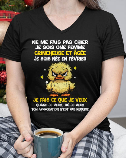 JE SUIS UNE FILLE DE FÉVRIER - POUR FEMME - TLEE02 (SKU2604-119-02)