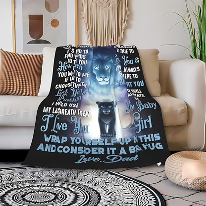 Special Gift For Your Daughter Blanket - From Dad