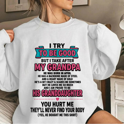 APRIL - I TRY TO BE GOOD BUT I TAKE AFTER MY GRANDPA - FROM GRANDPA - TLEE04 (SKU2606-212-04)