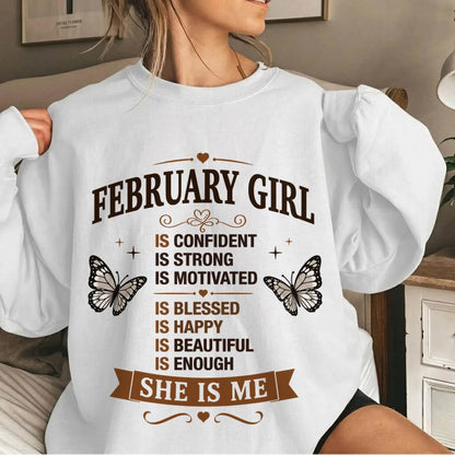 FEBRUARY GIRL – FAITH, STRENGTH & BEAUTY - FOR WOMEN - TLEE02 (SKU2605-378-02)