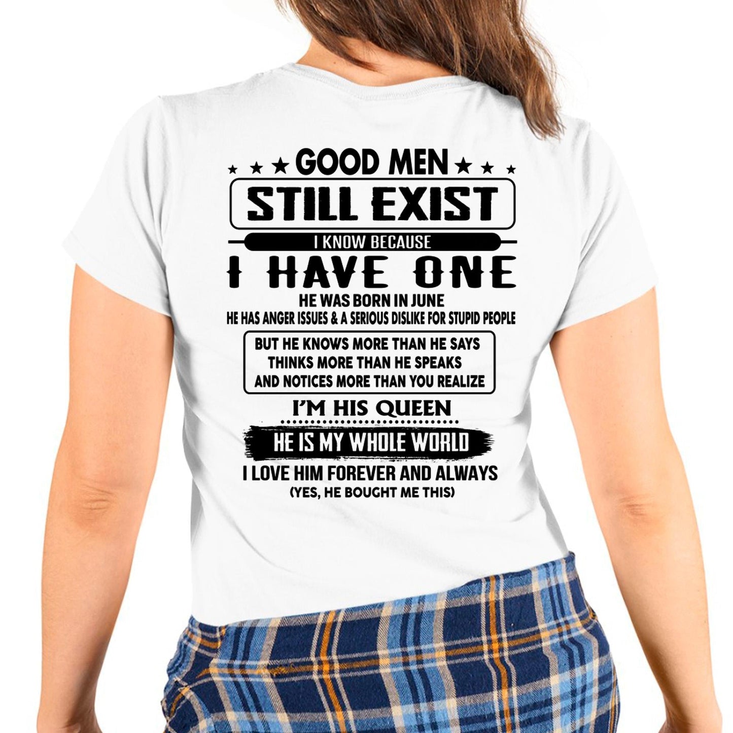 June - Good men Still Exist - gift for your girlfriend, wife from Husband - TLEE06 (SKU-GMSAU-06)