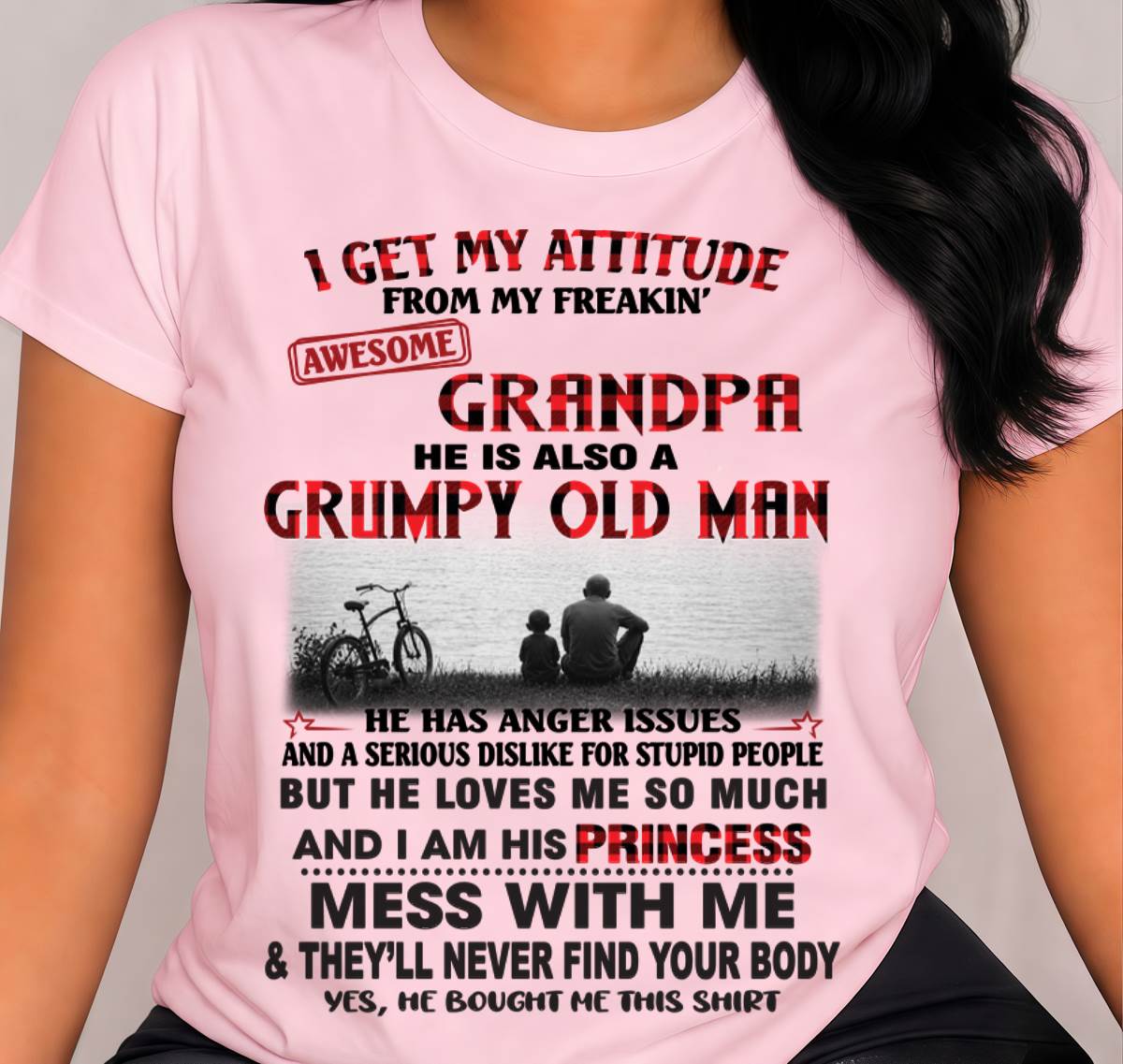 I GET MY ATTITUDE FROM MY GRANDPA - FROM GRANDPA - TLEE00 (SKU2605-176-00)