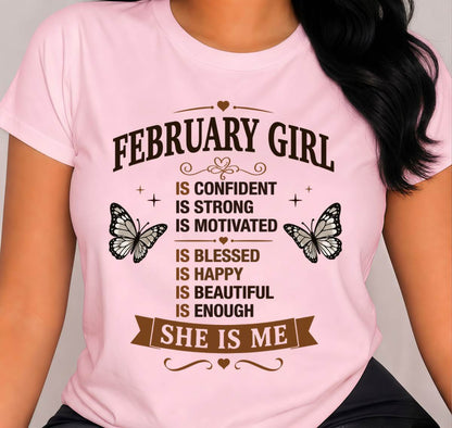 FEBRUARY GIRL – FAITH, STRENGTH & BEAUTY - FOR WOMEN - TLEE02 (SKU2605-378-02)